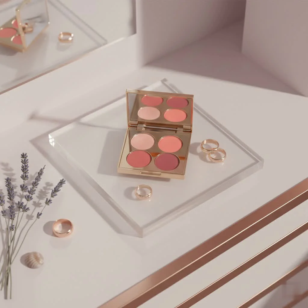 e.l.f. Cosmetics Blush Palette with four shades