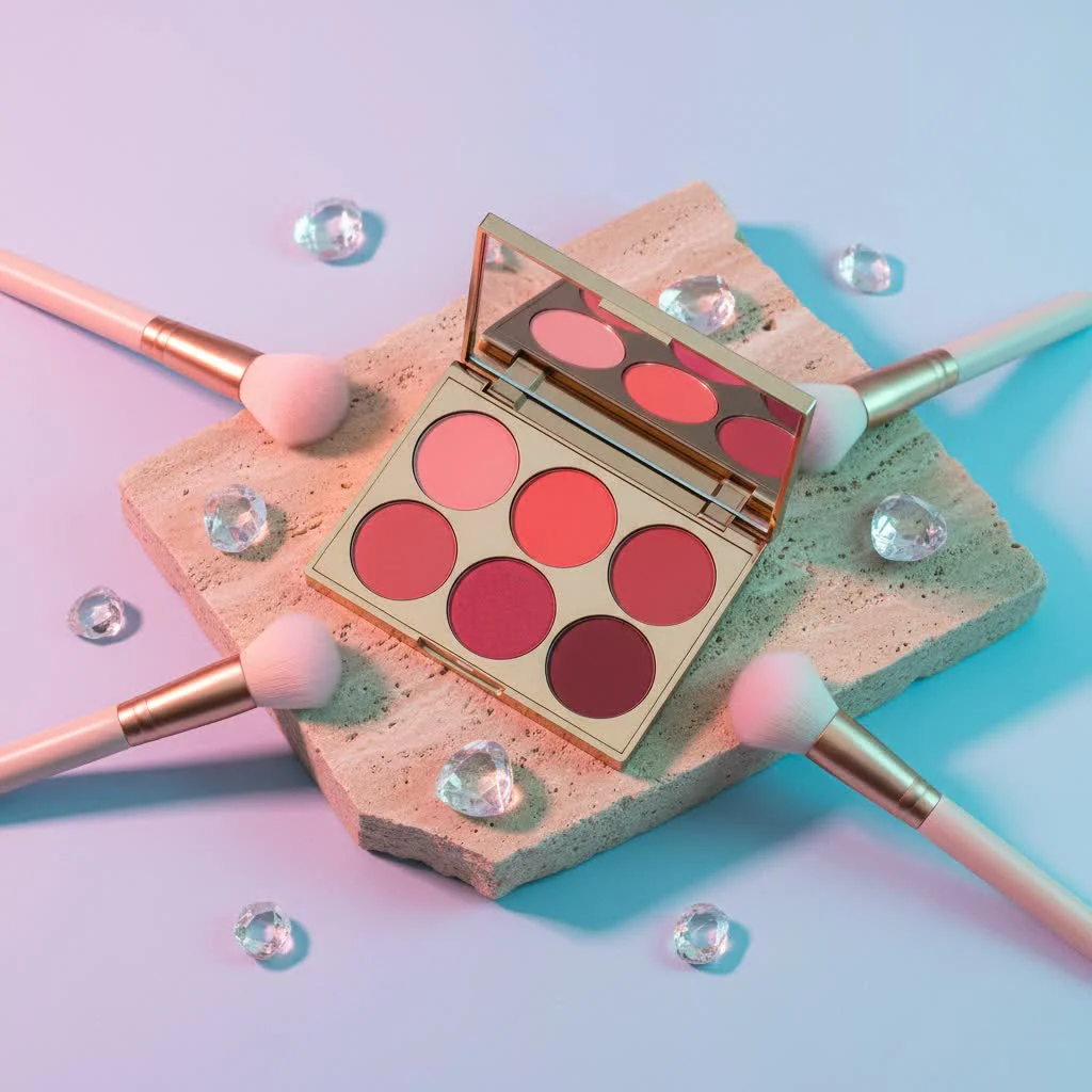 Dior Rouge Blush & Glow Palette with two shades